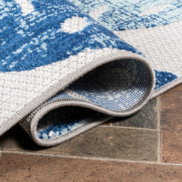 Monstera Tropical Leaf High-low Indoor/outdoor Area Rug